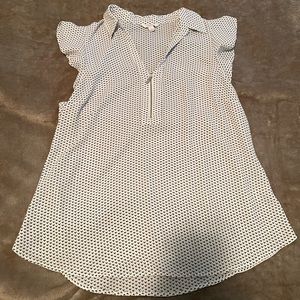 Collared Cap Sleeve Tank Top